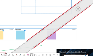 Whiteboard ruler