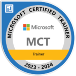 Microsoft Certified Trainer 2023-2024 badge